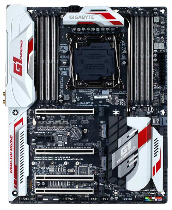 Платы Gigabyte X99 Designare EX, X99 Ultra Gaming и X99 SLI Phoenix будут представлены в начале июня