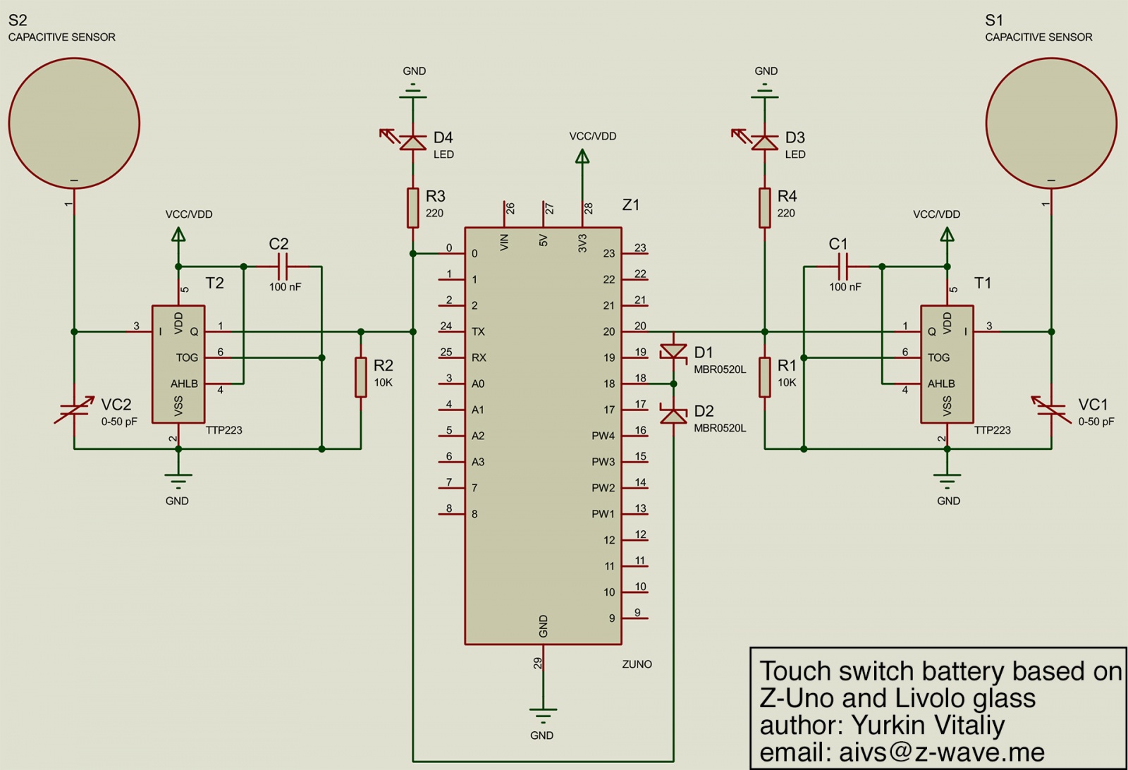 Сенсорный радио выключатель на батарейках. Livolo + Z-Uno - 8