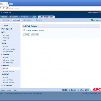 Сравнение систем мониторинга Vutlan SC8100 и APC NetBotz Rack Monitor 200 - 33