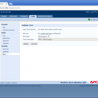 Сравнение систем мониторинга Vutlan SC8100 и APC NetBotz Rack Monitor 200 - 40