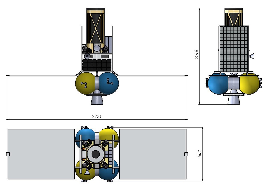Новый проектный облик лунного микроспутника - 5