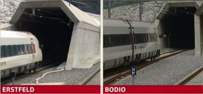 В Швейцарии открыт самый длинный в мире железнодорожный тоннель: 57 км - 6