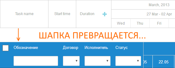 Прикручивание диаграммы Гантта - 2 Прикручивание диаграммы Гантта - 2