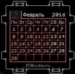 PCB Cube — настольный календарь или абсолютно нежизнеспособная идея - 6