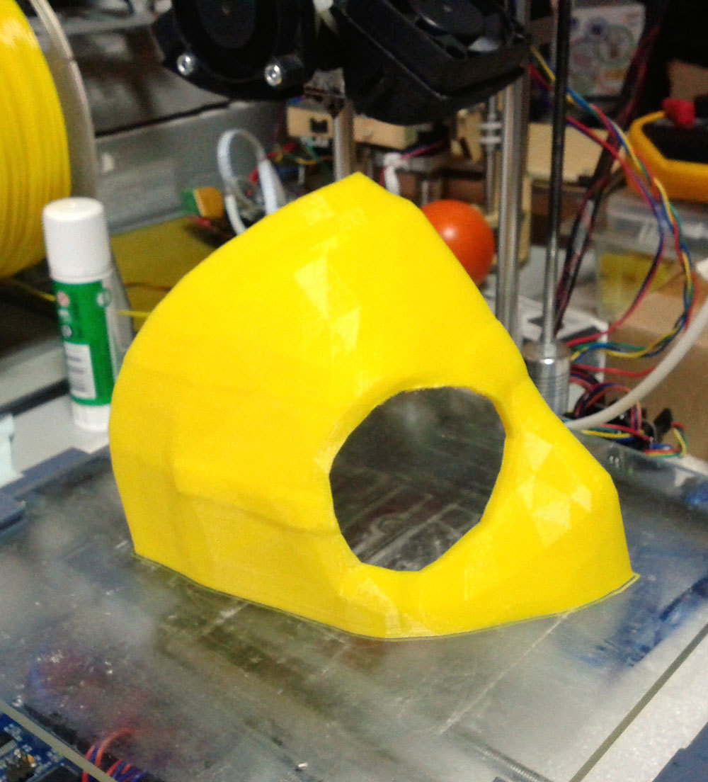Изготовление основы для маски Psycho из Borderlands 2 на 3D-принтере – клеим PLA дихлорэтаном - 3