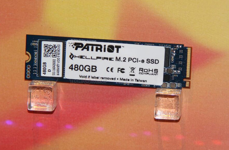 В накопителях Patriot Hellfire PCIe NVMe используется контроллер Phison 5007