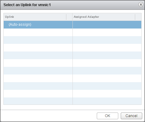 vcsa 6.0 uplinks