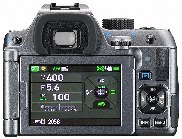 В камере Pentax K-70 установлен датчик изображения формата APS-C разрешением 24 Мп
