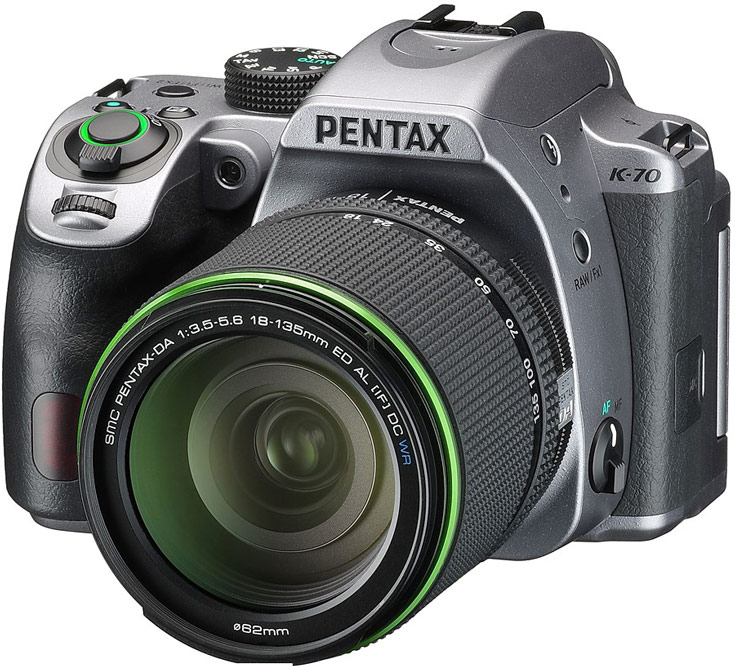 В камере Pentax K-70 установлен датчик изображения формата APS-C разрешением 24 Мп