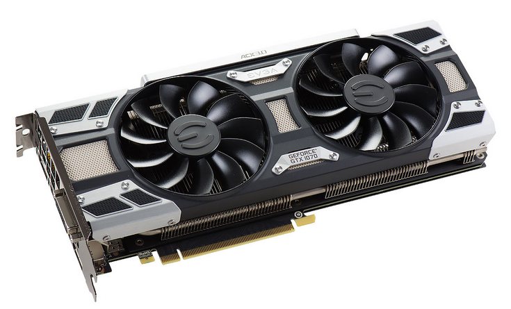 Все видеокарты EVGA GeForce GTX 1070 получили СО ACX 3.0