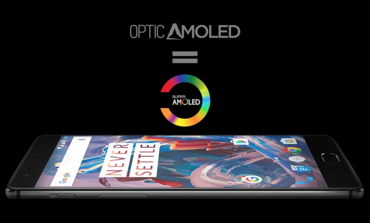 Дисплей Optic AMOLED, установленный в смартфоне OnePlus 3, является дополнительно настроенной панелью Super AMOLED