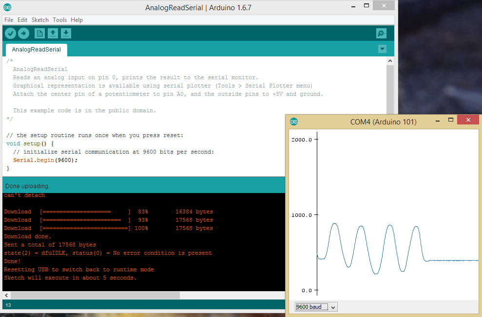 Эксперименты с Arduino 101 - 11