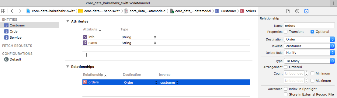 Core Data + Swift для самых маленьких: необходимый минимум (часть 1) - 8