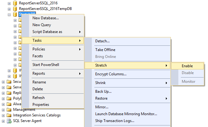 SQL Server 2016 Stretch Database - 2