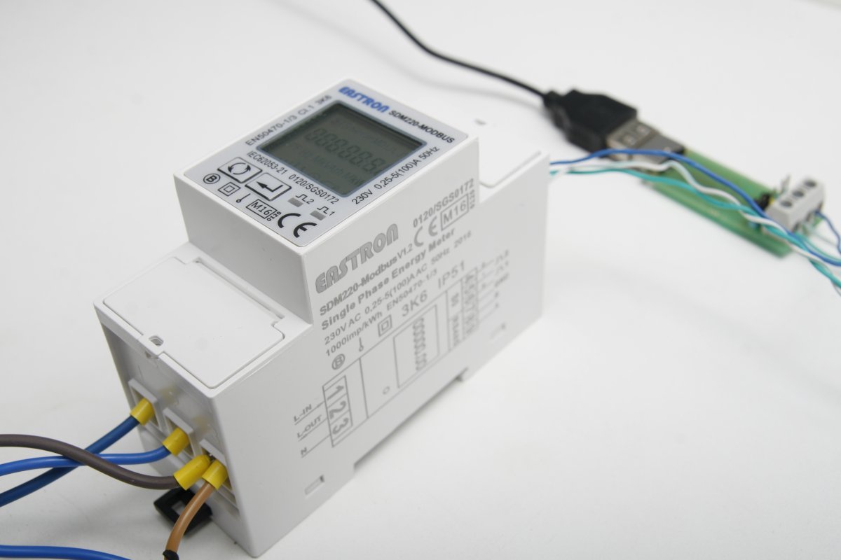 Мониторинг электроэнергии со счетчиком Eastron SDM220-Modbus - 1