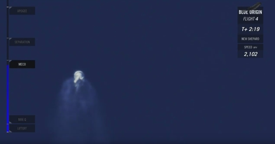 Четвертая посадка New Shepard: научные эксперименты, тест отказа парашюта и первая полная трансляция пуска - 17 Четвертая посадка New Shepard: научные эксперименты, тест отказа парашюта и первая полная трансляция пуска - 17