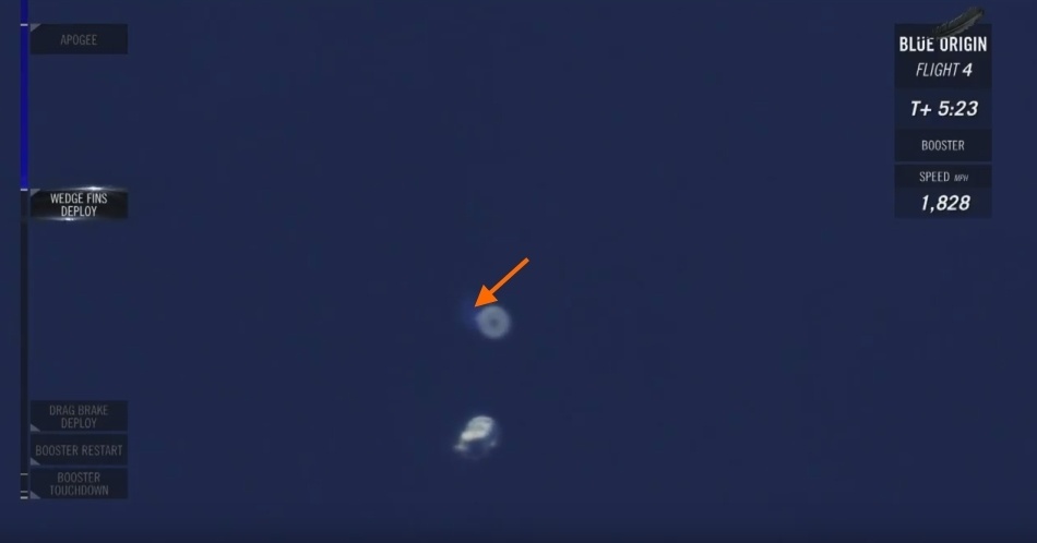 Четвертая посадка New Shepard: научные эксперименты, тест отказа парашюта и первая полная трансляция пуска - 19 Четвертая посадка New Shepard: научные эксперименты, тест отказа парашюта и первая полная трансляция пуска - 19