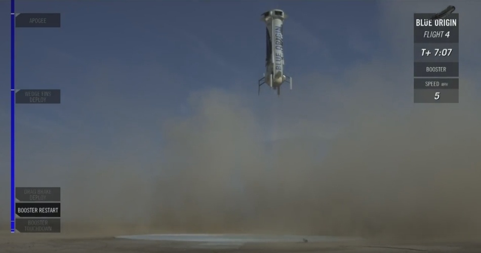 Четвертая посадка New Shepard: научные эксперименты, тест отказа парашюта и первая полная трансляция пуска - 21