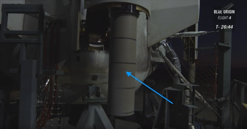 Четвертая посадка New Shepard: научные эксперименты, тест отказа парашюта и первая полная трансляция пуска - 6 Четвертая посадка New Shepard: научные эксперименты, тест отказа парашюта и первая полная трансляция пуска - 6