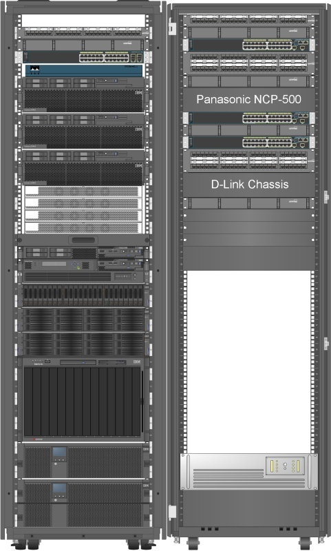 Как создавался региональный государственный ЦОД - 10 Вид стоек в редакторе.