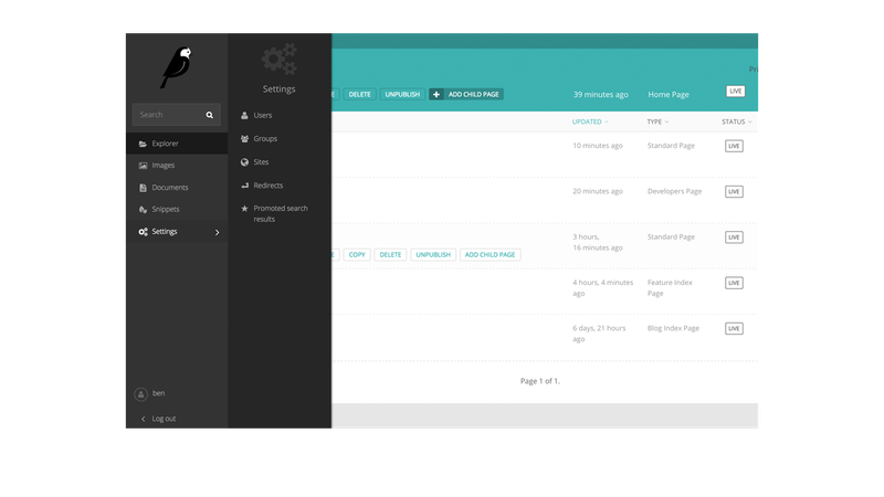 Запускаем простой блог на Wagtail CMS (Django) - 1 image