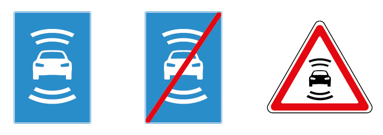 В России разработаны дорожные знаки для беспилотных автомобилей - 1