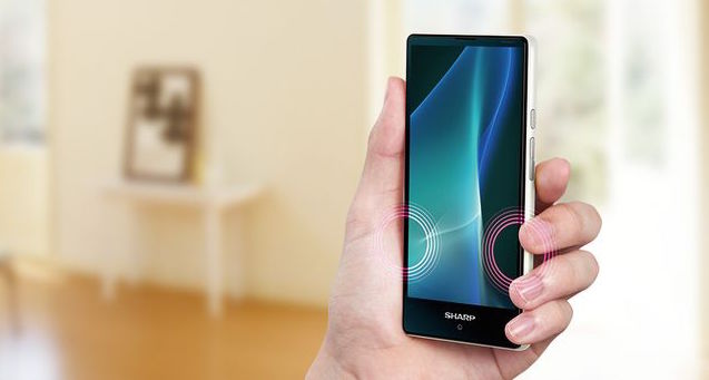 Смартфон Aquos Mini получил корпус с датчиками давления, встроенными в корпус