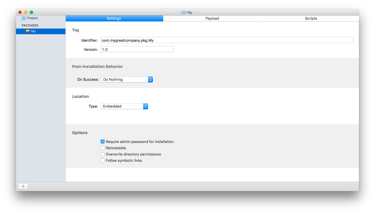 Platypus и Packages. Создаём и устанавливаем программы на macOS - 6