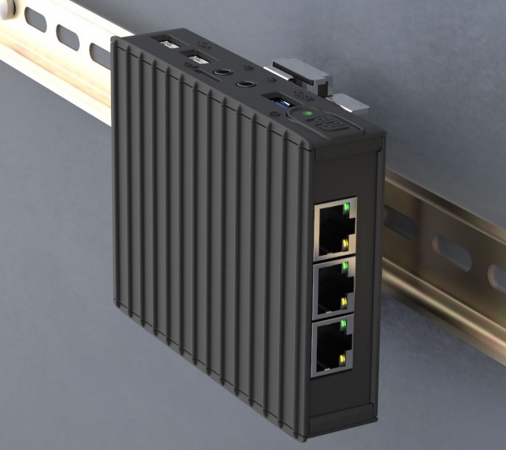 Система Compulab fitlet-RM может иметь четыре порта Gigabit Ethernet