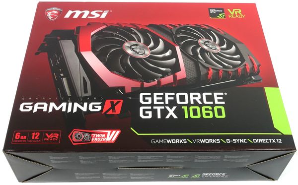 MSI GeForce GTX 1060 Gaming X