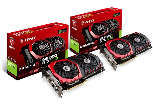 MSI GeForce GTX 1080 Gaming Z 8G и MSI GeForce GTX 1070 Gaming Z 8G