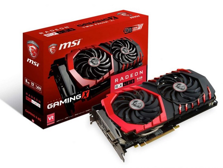 Видеокарта MSI Radeon RX 480 Gaming X засветилась на фото