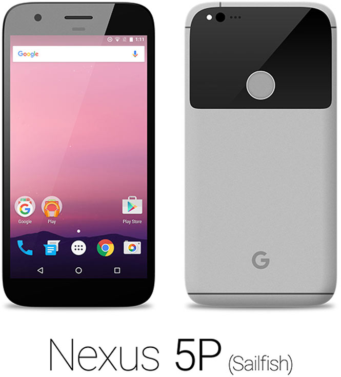 Судя по иллюстрациям, Nexus 5P будет выпускаться, по крайней мере, в четырех цветовых вариантах