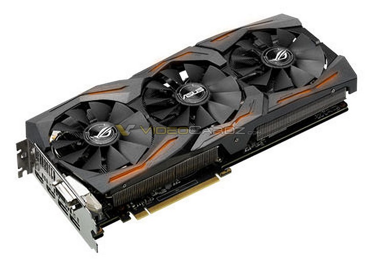 Частоты карты Asus Strix GTX 1060 будут равны 1873 МГц для ядра и 8208 МГц для памяти