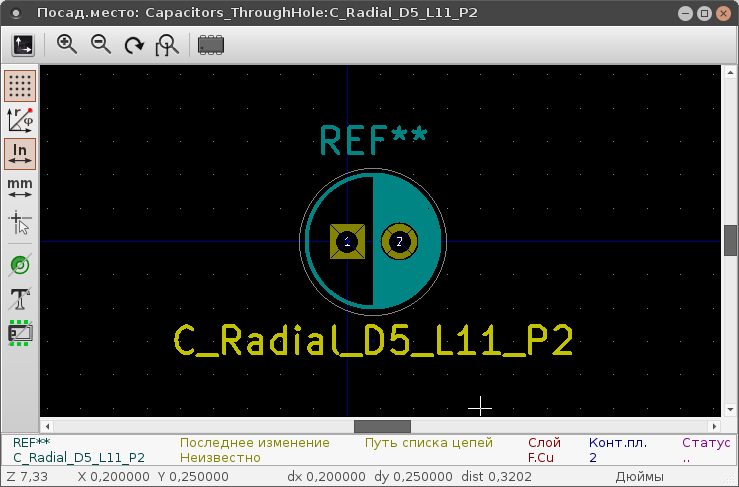 Трассировка печатной платы в KiCAD - 17