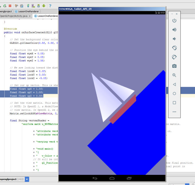 Изучаем OpenGL ES2 для Android Урок №2. Создание треугольников - 5