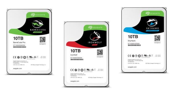 Seagate пополнила ассортимент 10-терабайтных HDD