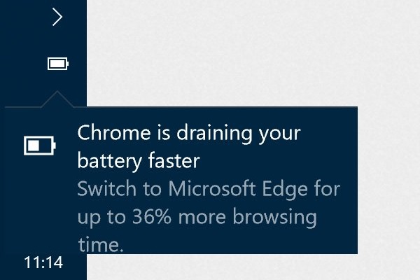 Windows 10 предупреждает пользователей Chrome и Firefox о повышенном потреблении энергии - 1