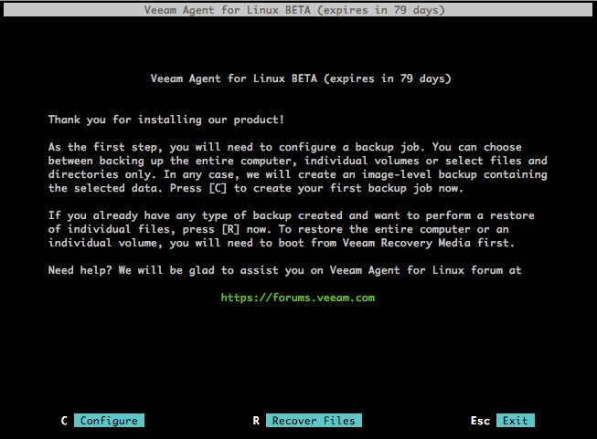 Знакомство с Veeam Agent for Linux - 1