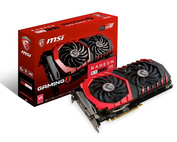 MSI представила четыре видеокарты Radeon RX 480