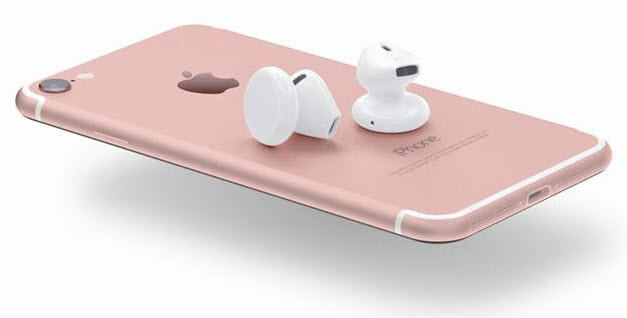 Беспроводные наушники Apple AirPods могут появиться на рынке вместе с новым iPhone