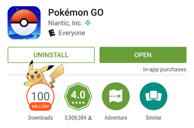 Pokemon GO за месяц принесла создателям $200 млн