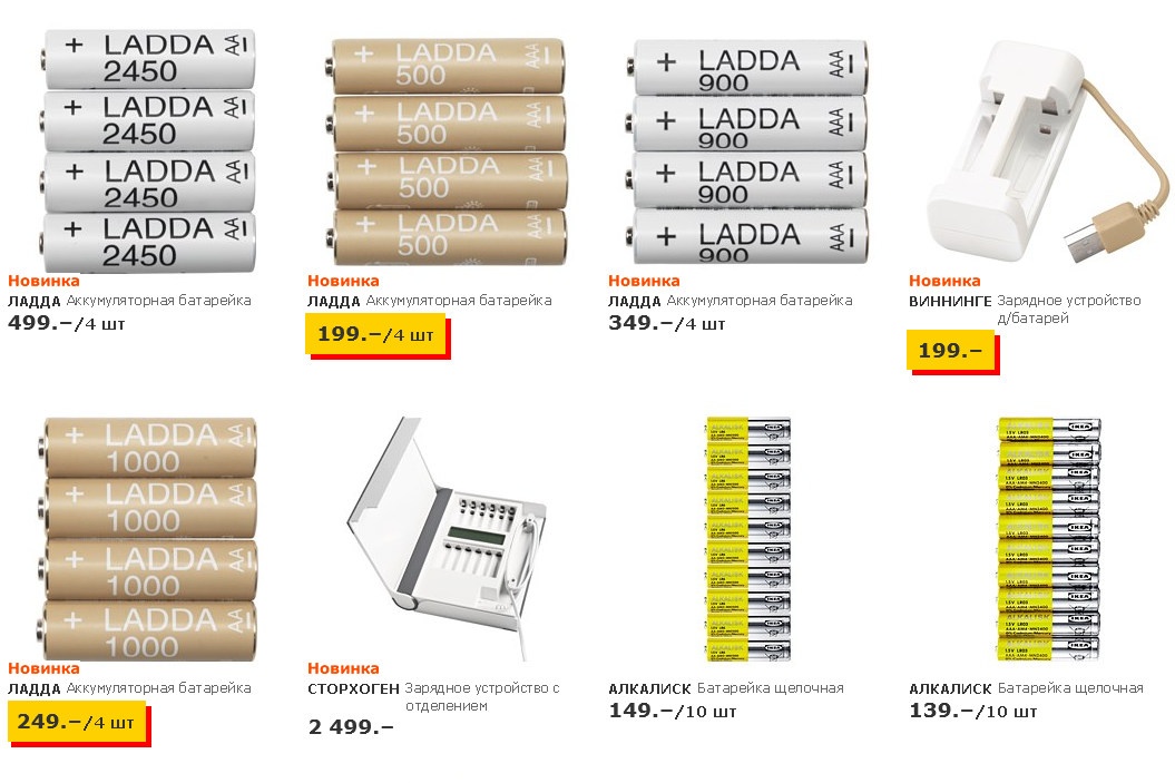 Новые аккумуляторы и зарядные устройства IKEA - 2