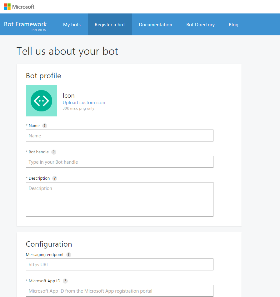 Пишем мультиплатформенного бота для перевода денег с карты на карту с помощью Microsoft Bot Framework V1 - 6