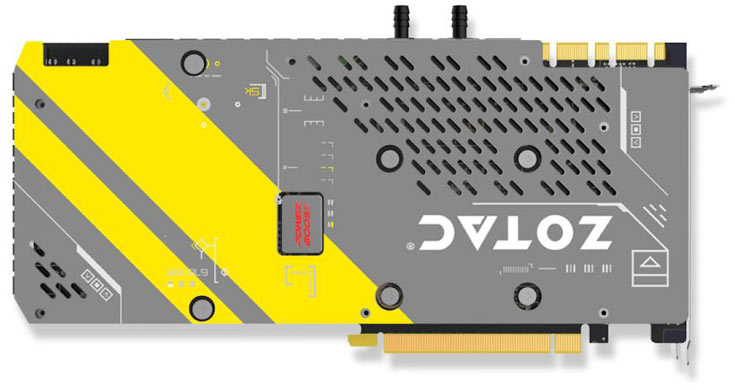 Длина 3D-карты Zotac GeForce GTX 1080 ArcticStorm — 300 мм