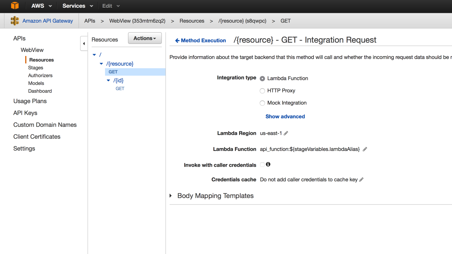 Создание WebView приложения на базе AWS ApiGateway и AWS Lambda - 4