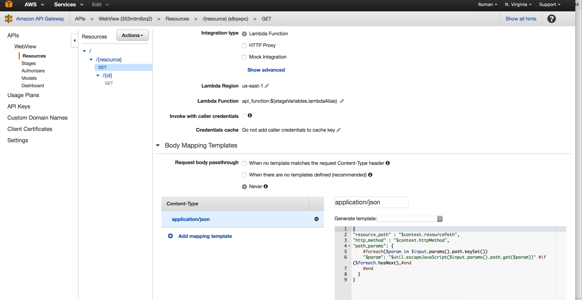 Создание WebView приложения на базе AWS ApiGateway и AWS Lambda - 5