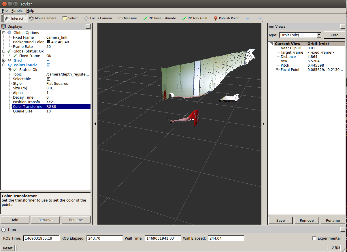 Использование камеры Microsoft Kinect 360 в ROS Indigo - 6 image