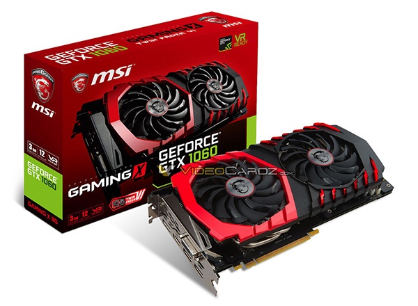 MSI GTX 1060 3GB GAMING X