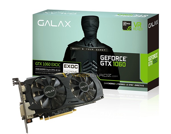 GALAX GTX1060 EXOC 3GB